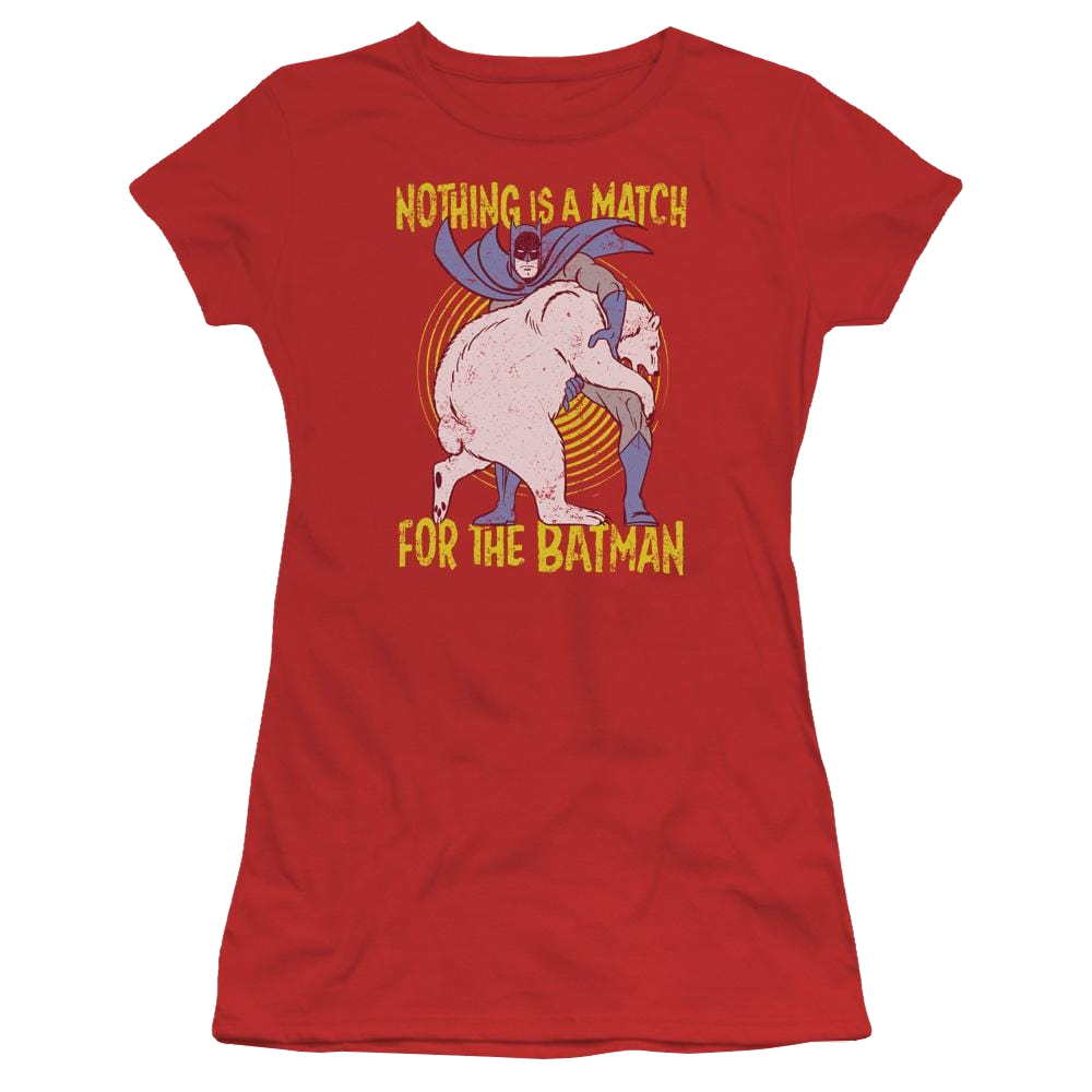 Batman Bear Wrastling - Juniors T-Shirt Juniors T-Shirt Batman