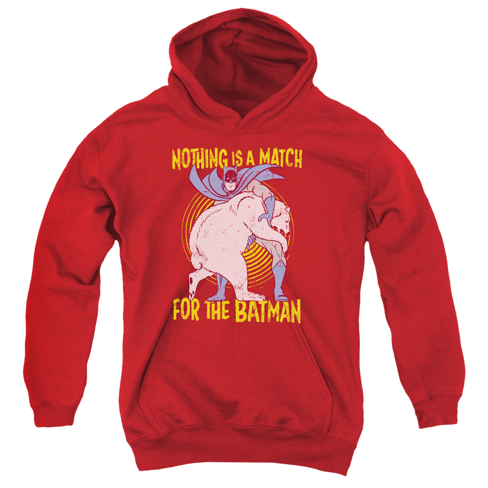DC Batman Bear Wrastling - Youth Hoodie Youth Hoodie (Ages 8-12) Batman
