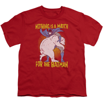 DC Batman Bear Wrastling - Youth T-Shirt Youth T-Shirt (Ages 8-12) Batman