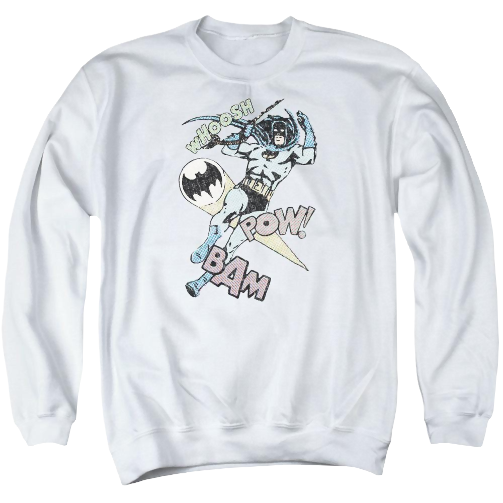Batman Halftone Swing - Men's Crewneck Sweatshirt Men's Crewneck Sweatshirt Batman