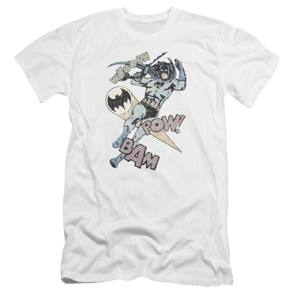 Batman Halftone Swing - Men's Premium Slim Fit T-Shirt Men's Premium Slim Fit T-Shirt Batman