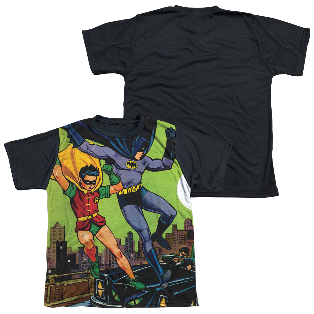 DC Batman Getaway - Youth Black Back T-Shirt Youth Black Back T-Shirt (Ages 8-12) Batman