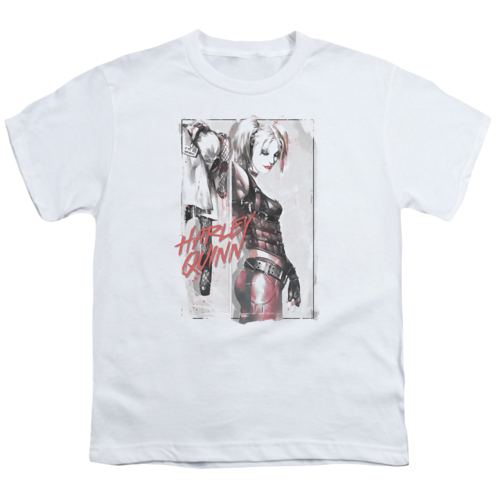 Harley Quinn Ink Wash Harley - Youth T-Shirt Youth T-Shirt (Ages 8-12) Harley Quinn