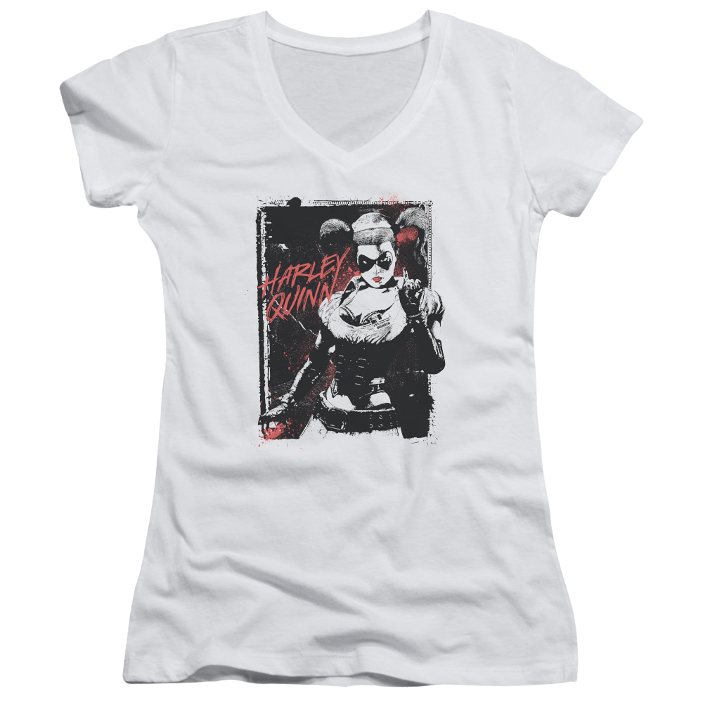 Batman House Call - Juniors V-Neck T-Shirt Juniors V-Neck T-Shirt Harley Quinn