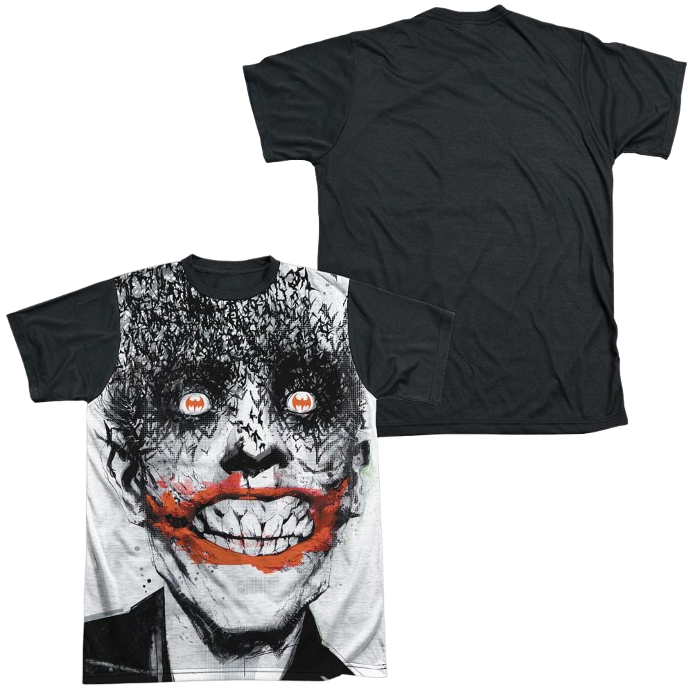 Batman Bats On The Brain - Men's Black Back T-Shirt Men's Black Back T-Shirt Joker