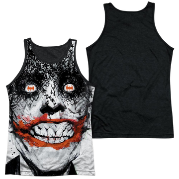 Joker Batman Bats On The Brain men's black back tank