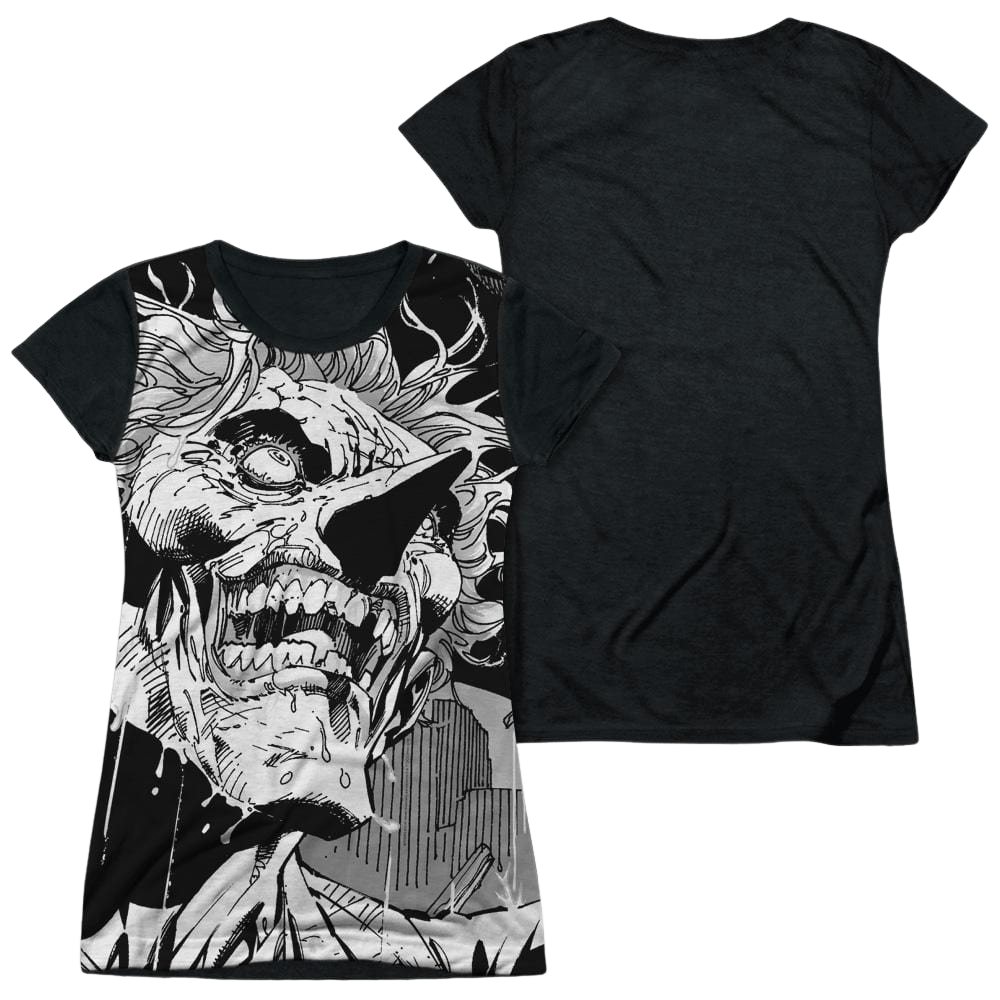 Batman Joker - Juniors Black Back T-Shirt Juniors Black Back T-Shirt Joker