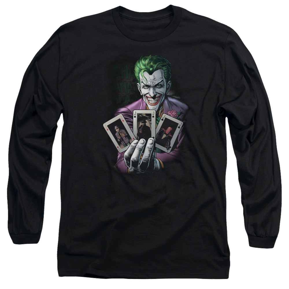 Batman 3 Of A Kind - Men's Long Sleeve T-Shirt Men's Long Sleeve T-Shirt Joker