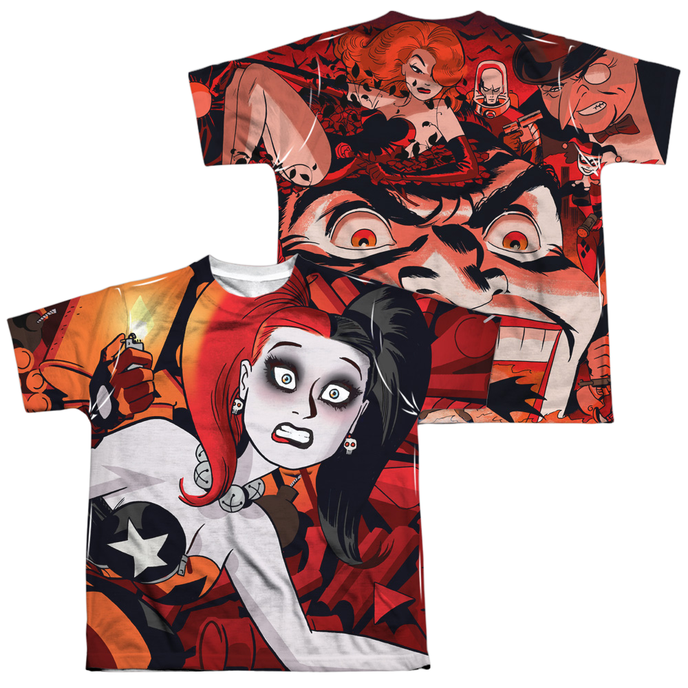 Harley Quinn Harley Cooke Cover (Front/Back) - Youth All-Over Print T-Shirt Youth All-Over Print T-Shirt (Ages 8-12) Harley Quinn