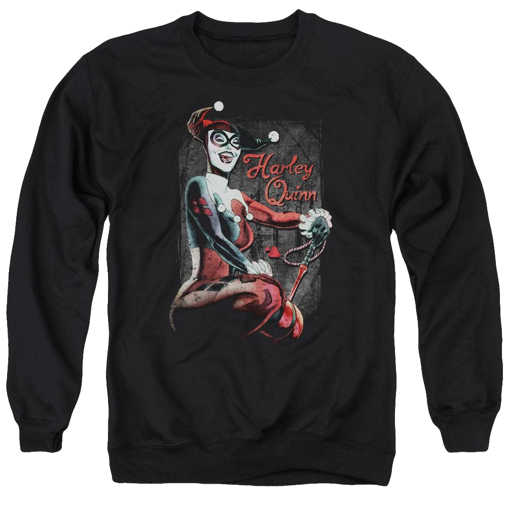 Batman Laugh It Up - Men's Crewneck Sweatshirt Men's Crewneck Sweatshirt Harley Quinn