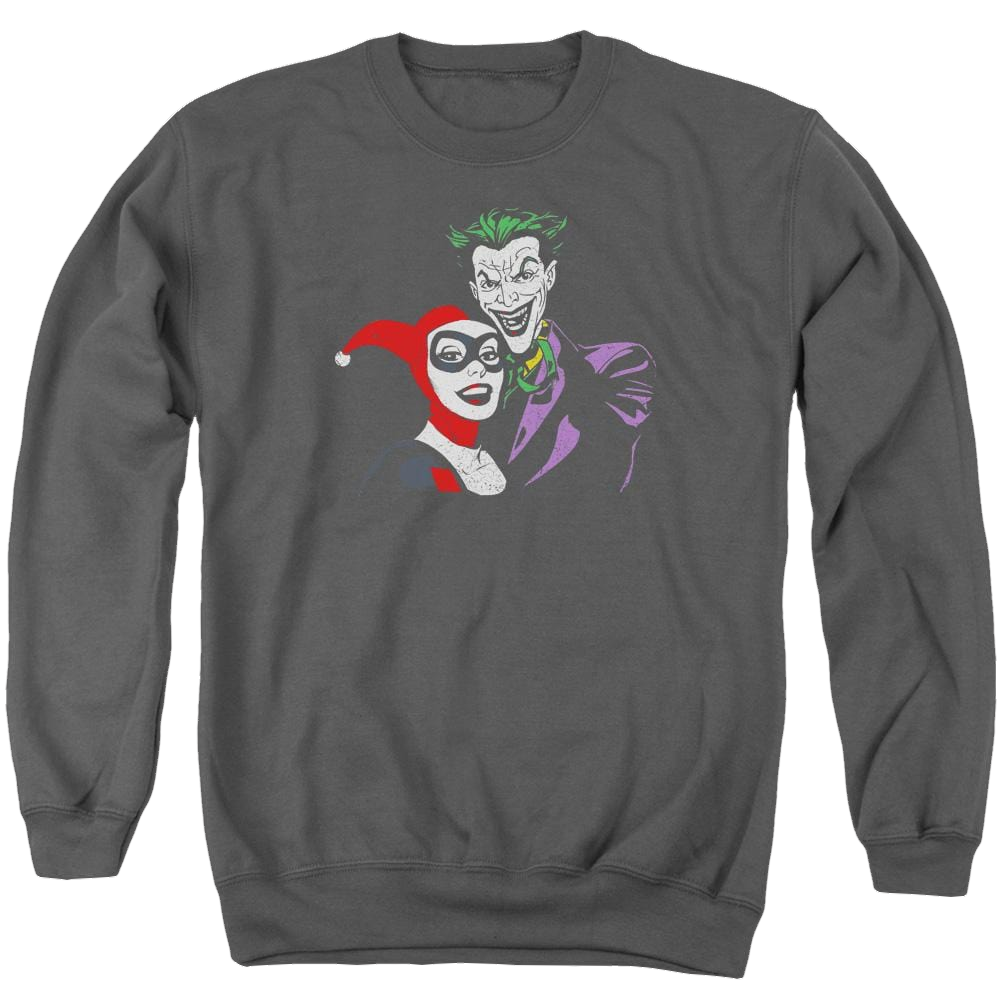 Batman Joker & Harley - Men's Crewneck Sweatshirt Men's Crewneck Sweatshirt Harley Quinn