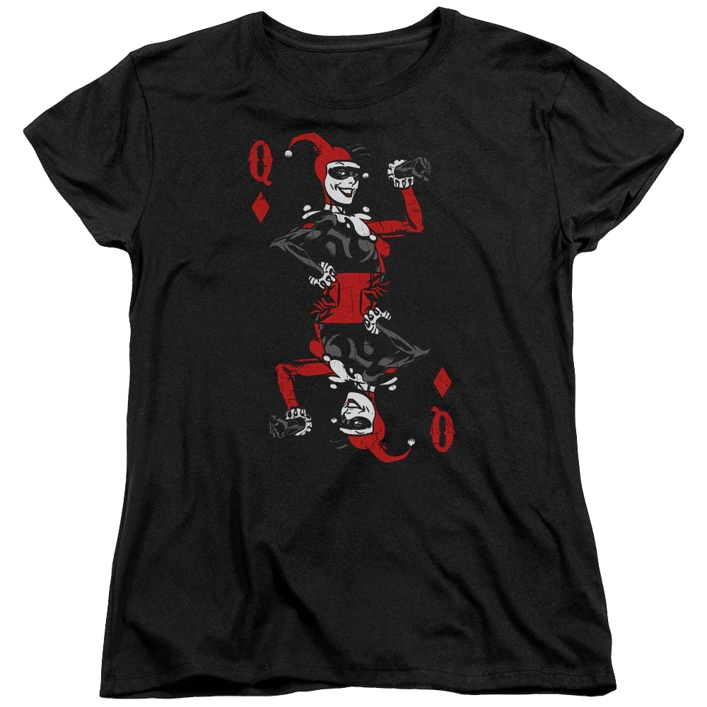 Batman Quinn Of Diamonds - Women's T-Shirt Women's T-Shirt Harley Quinn