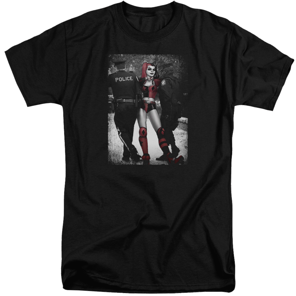 Batman Arrest - Men's Tall Fit T-Shirt Men's Tall Fit T-Shirt Harley Quinn