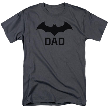 Charcoal men's regular fit t-shirt with Batman Hush Dad graphic