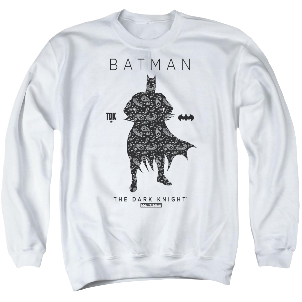 Batman Paislety Silhouette - Men's Crewneck Sweatshirt Men's Crewneck Sweatshirt Batman