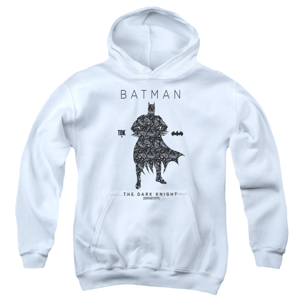 Dc Batman Paislety Silhouette - Youth Hoodie Youth Hoodie (Ages 8-12) Batman