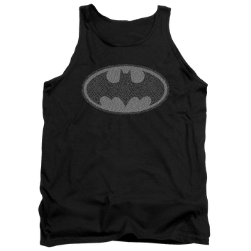 Black men's tank with Batman Elephant Signal graphic