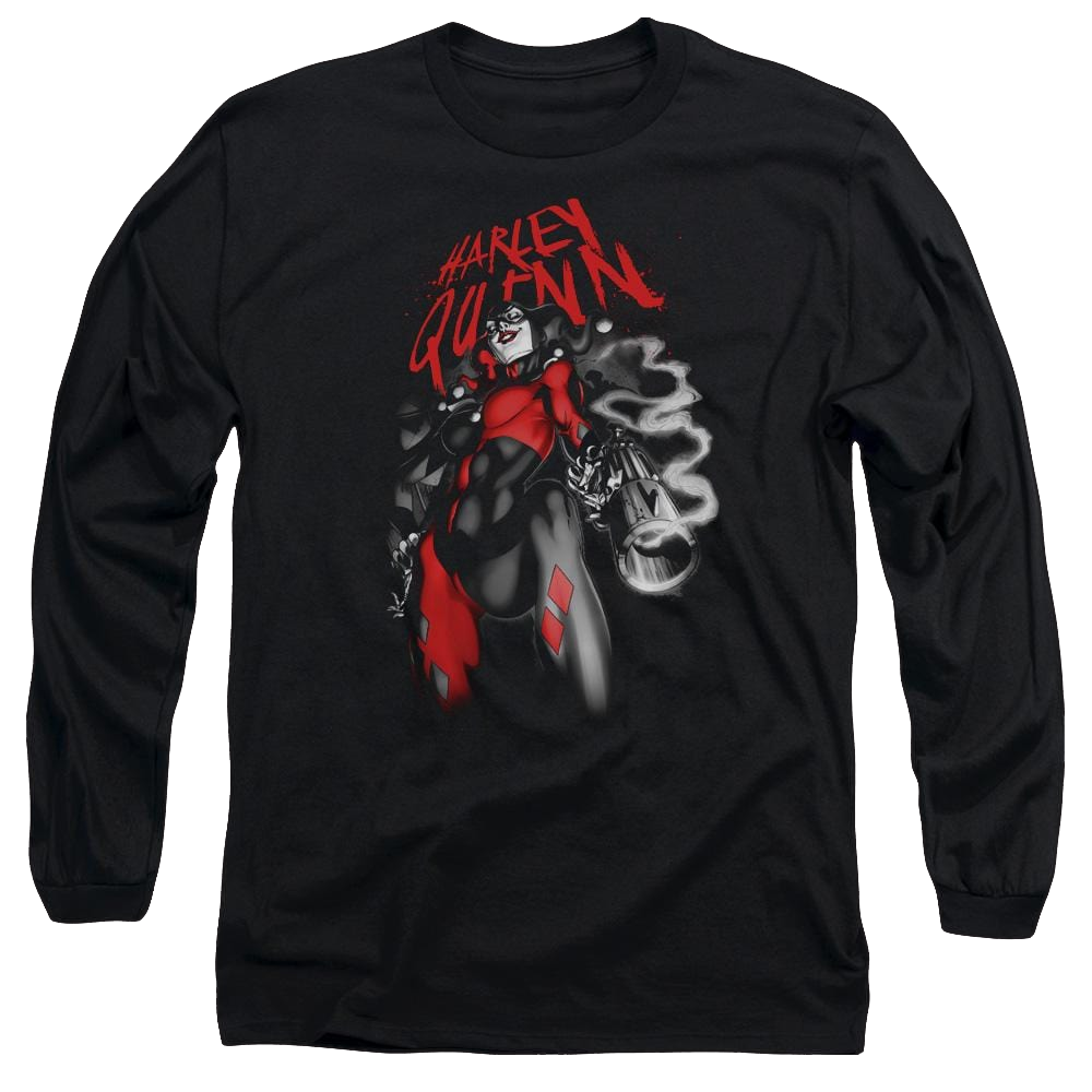 Batman Down The Barrel - Men's Long Sleeve T-Shirt Men's Long Sleeve T-Shirt Harley Quinn