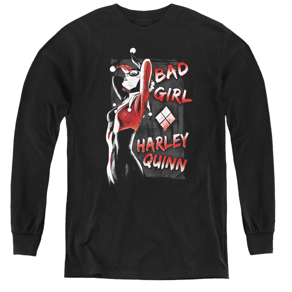 Harley Quinn Bad Girl - Youth Long Sleeve T-Shirt Youth Long Sleeve T-Shirt Harley Quinn