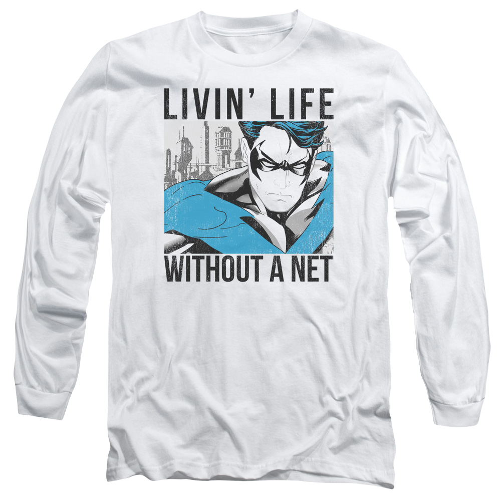 Batman Without A Net - Men's Long Sleeve T-Shirt Men's Long Sleeve T-Shirt Nightwing
