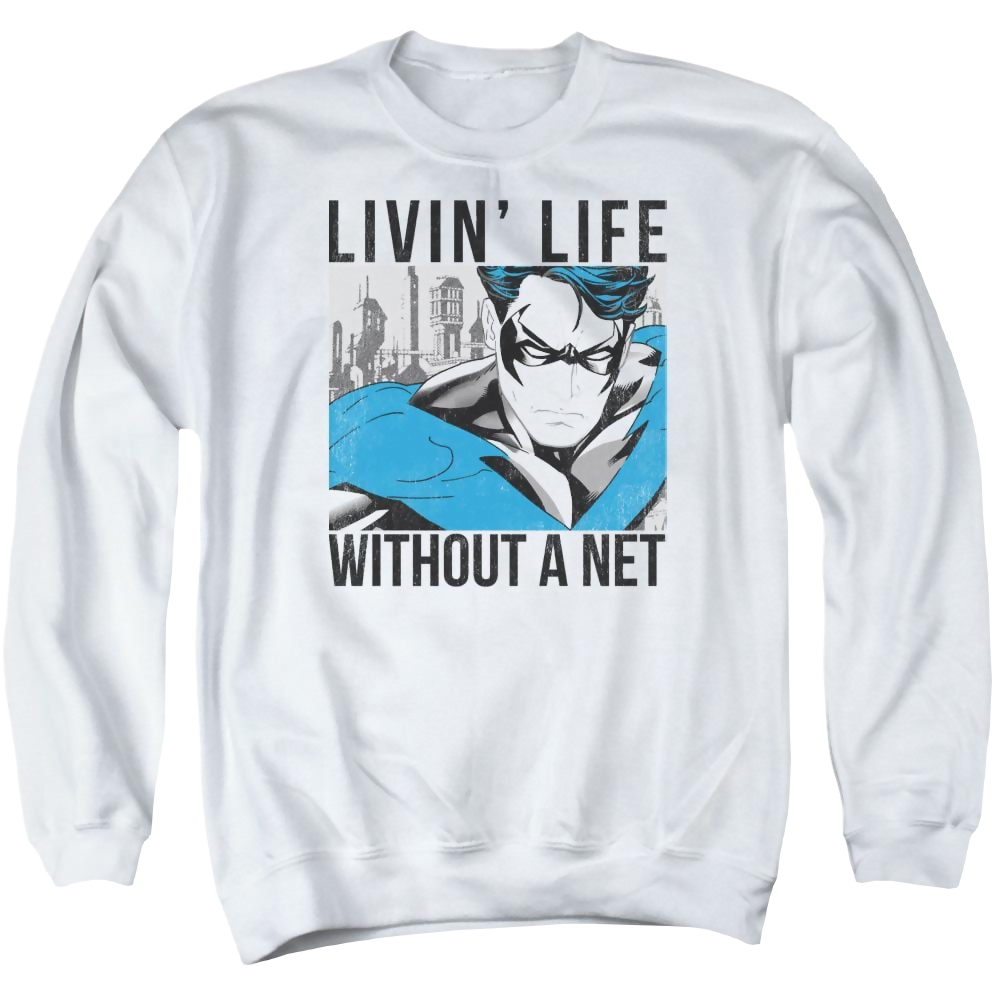 Batman Without A Net - Men's Crewneck Sweatshirt Men's Crewneck Sweatshirt Nightwing