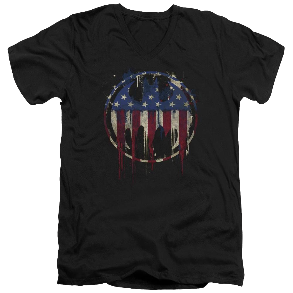Batman Bleeding Signal - Men's V-Neck T-Shirt Men's V-Neck T-Shirt Batman