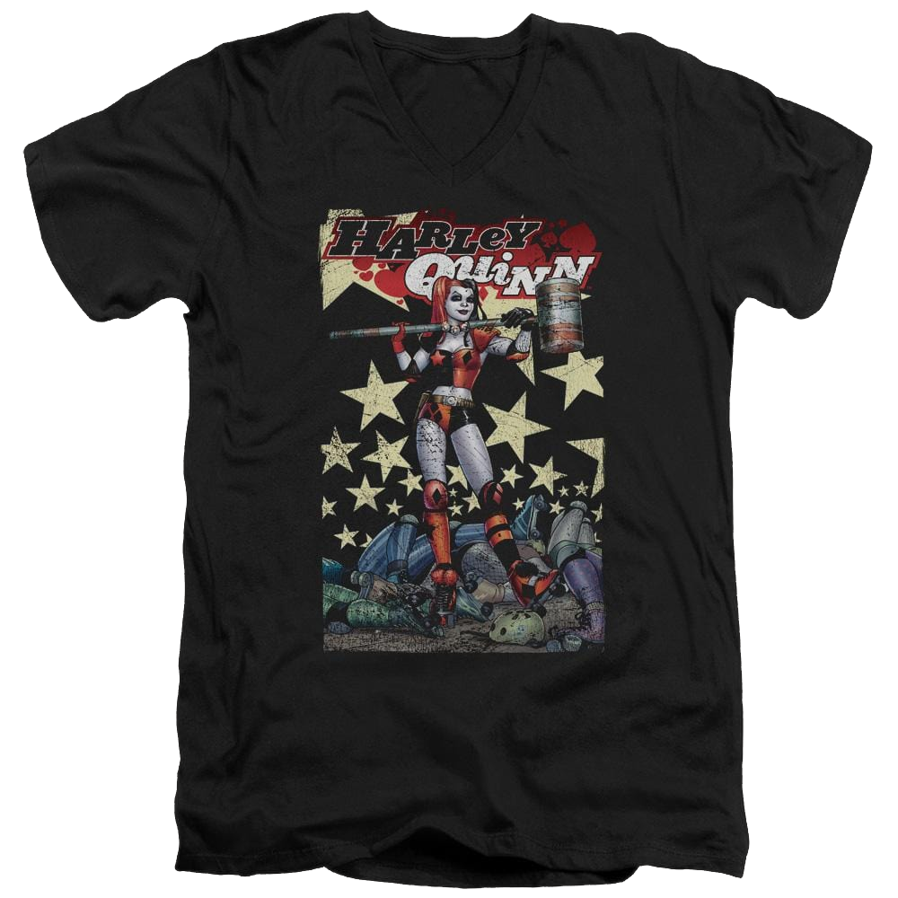 Batman Quinn One - Men's V-Neck T-Shirt Men's V-Neck T-Shirt Harley Quinn