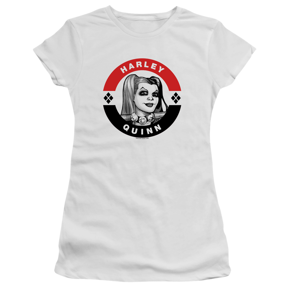 Batman Harley President Circle - Juniors T-Shirt Juniors T-Shirt Harley Quinn