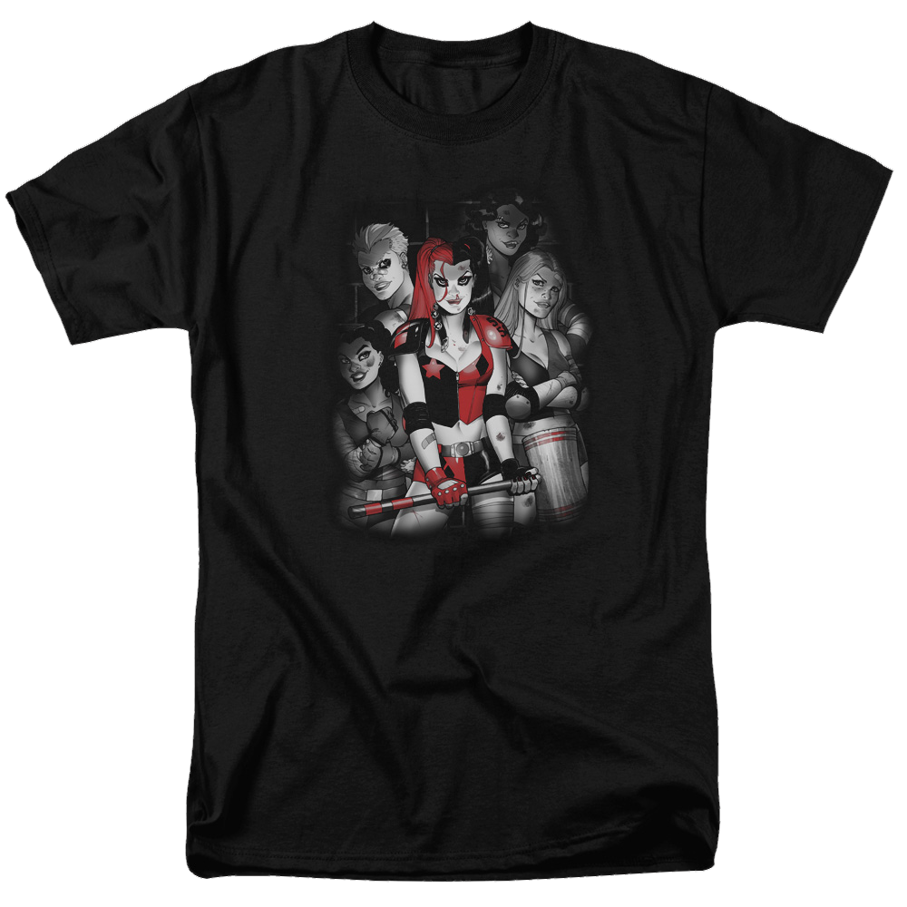 Batman Bad Gals Bw - Men's Regular Fit T-Shirt Men's Regular Fit T-Shirt Harley Quinn