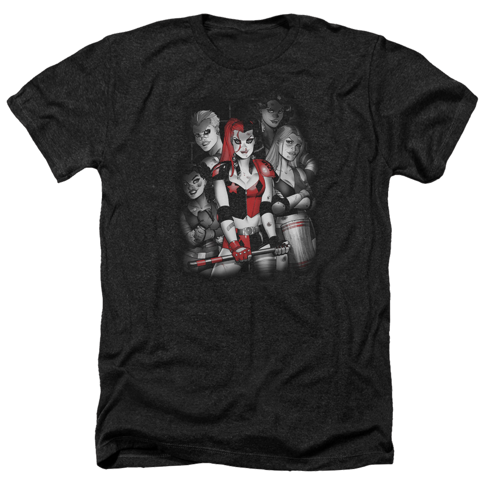 Batman Bad Gals Bw - Men's Heather T-Shirt Men's Heather T-Shirt Harley Quinn