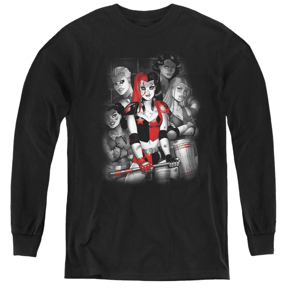 Harley Quinn Bad Girls - Youth Long Sleeve T-Shirt Youth Long Sleeve T-Shirt Harley Quinn