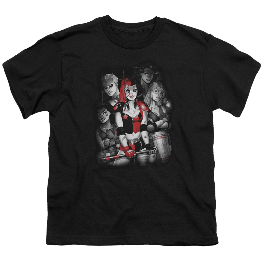 Harley Quinn Bad Girls - Youth T-Shirt Youth T-Shirt (Ages 8-12) Harley Quinn