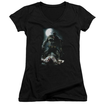 Batman Mudhole - Juniors V-Neck T-Shirt Juniors V-Neck T-Shirt Batman