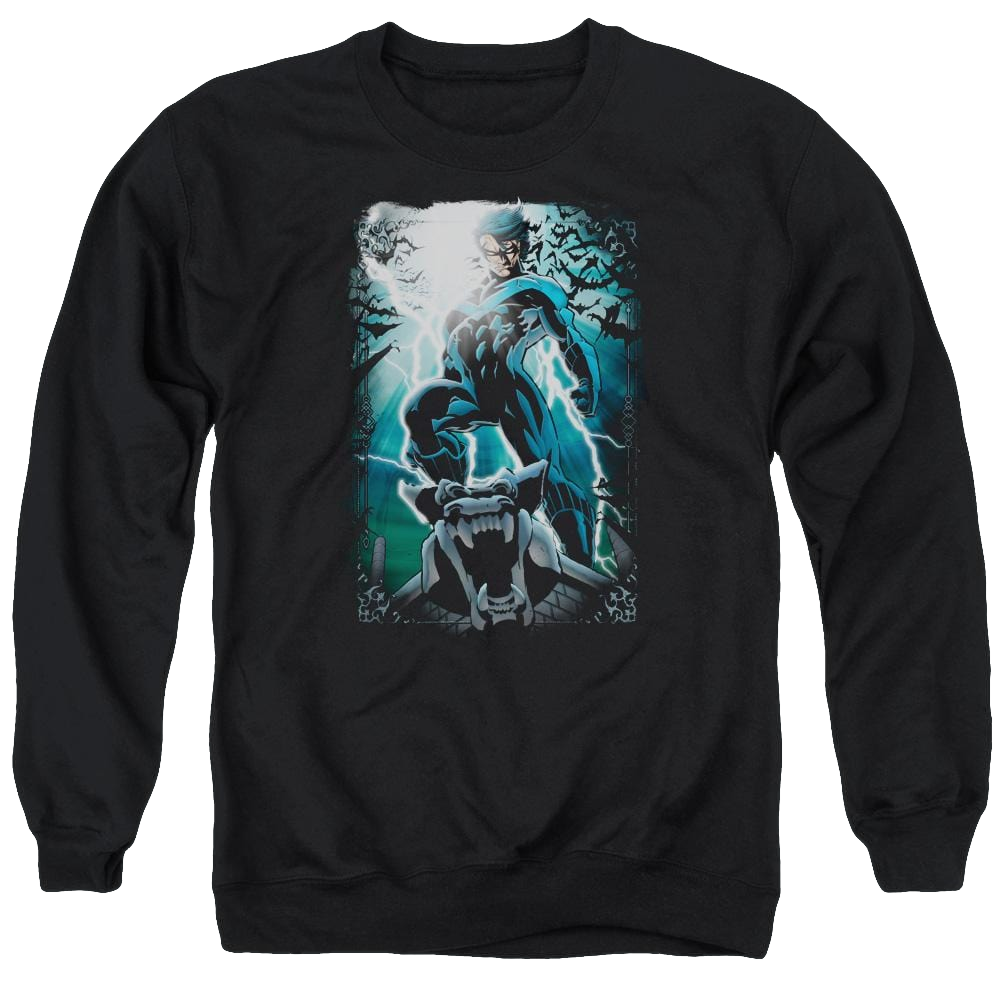 Batman Night Light - Men's Crewneck Sweatshirt Men's Crewneck Sweatshirt Nightwing