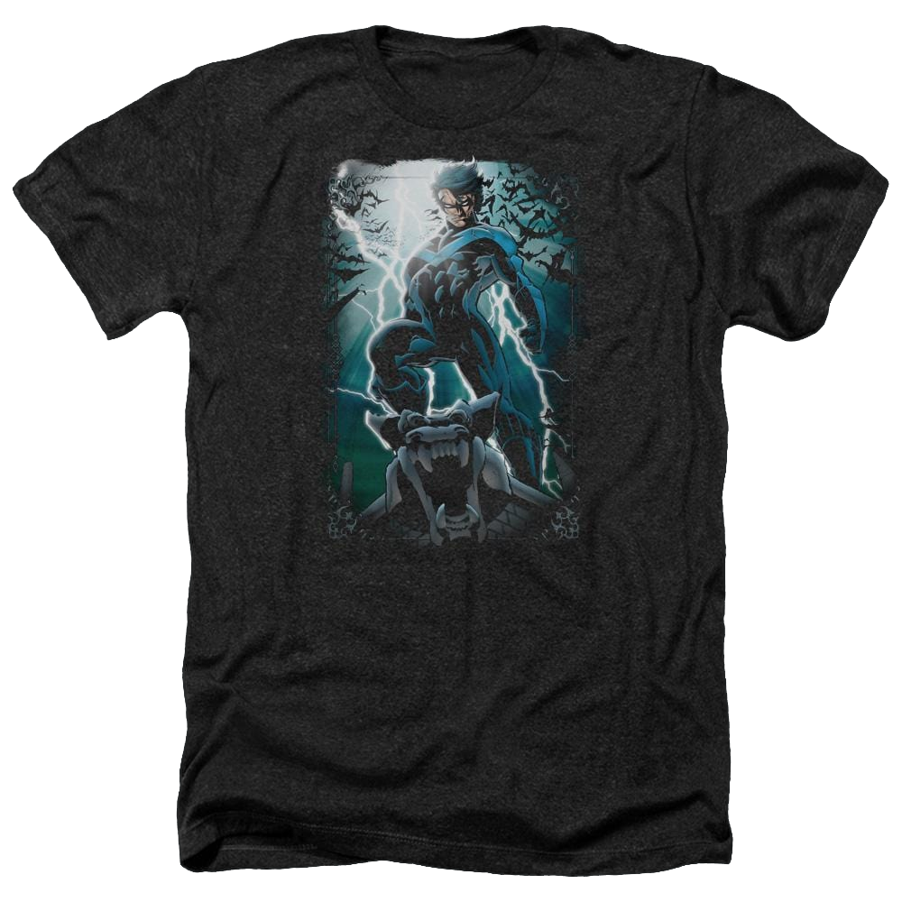 Batman Night Light - Men's Heather T-Shirt Men's Heather T-Shirt Nightwing