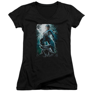 Batman Night Light - Juniors V-Neck T-Shirt Juniors V-Neck T-Shirt Nightwing
