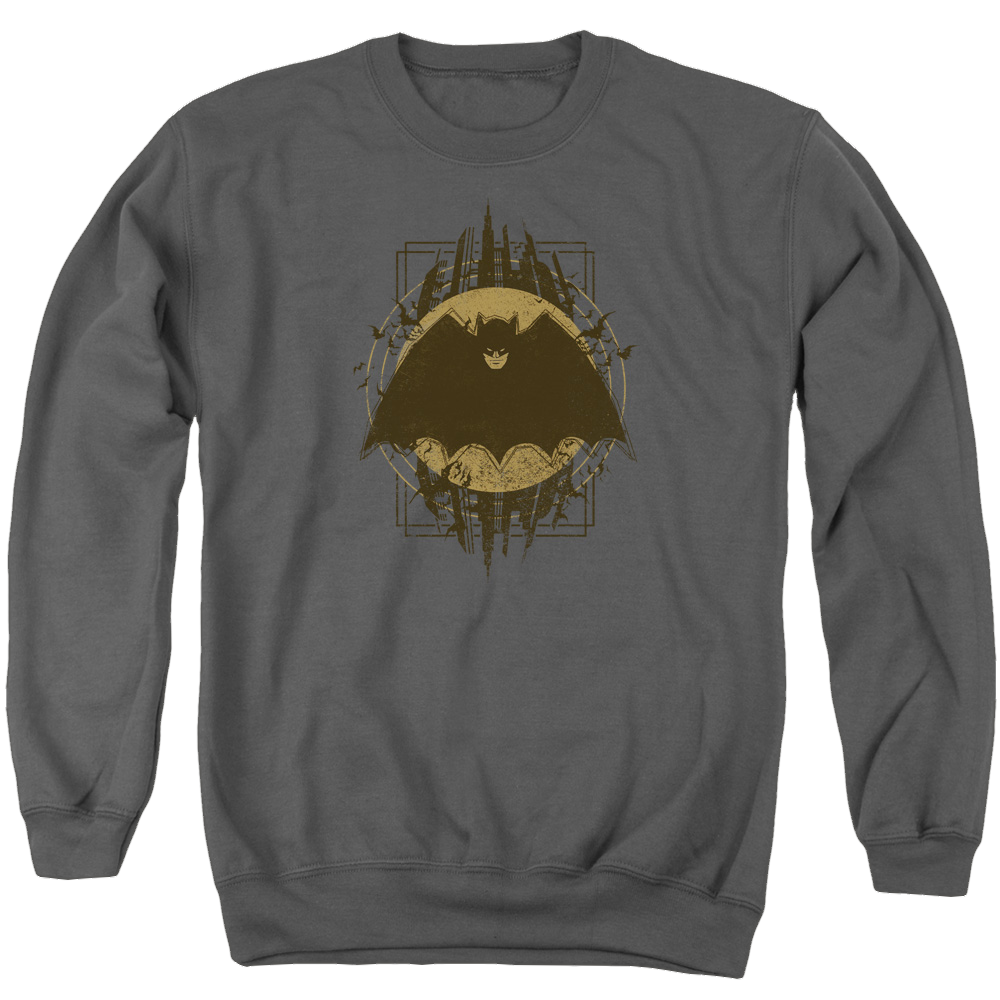 Batman Batman Crest - Men's Crewneck Sweatshirt Men's Crewneck Sweatshirt Batman
