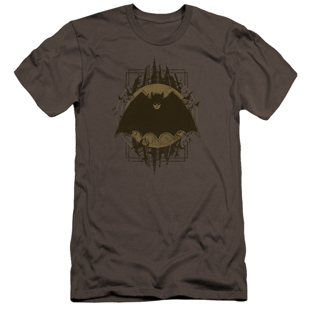 Batman Batman Crest - Men's Premium Slim Fit T-Shirt Men's Premium Slim Fit T-Shirt Batman