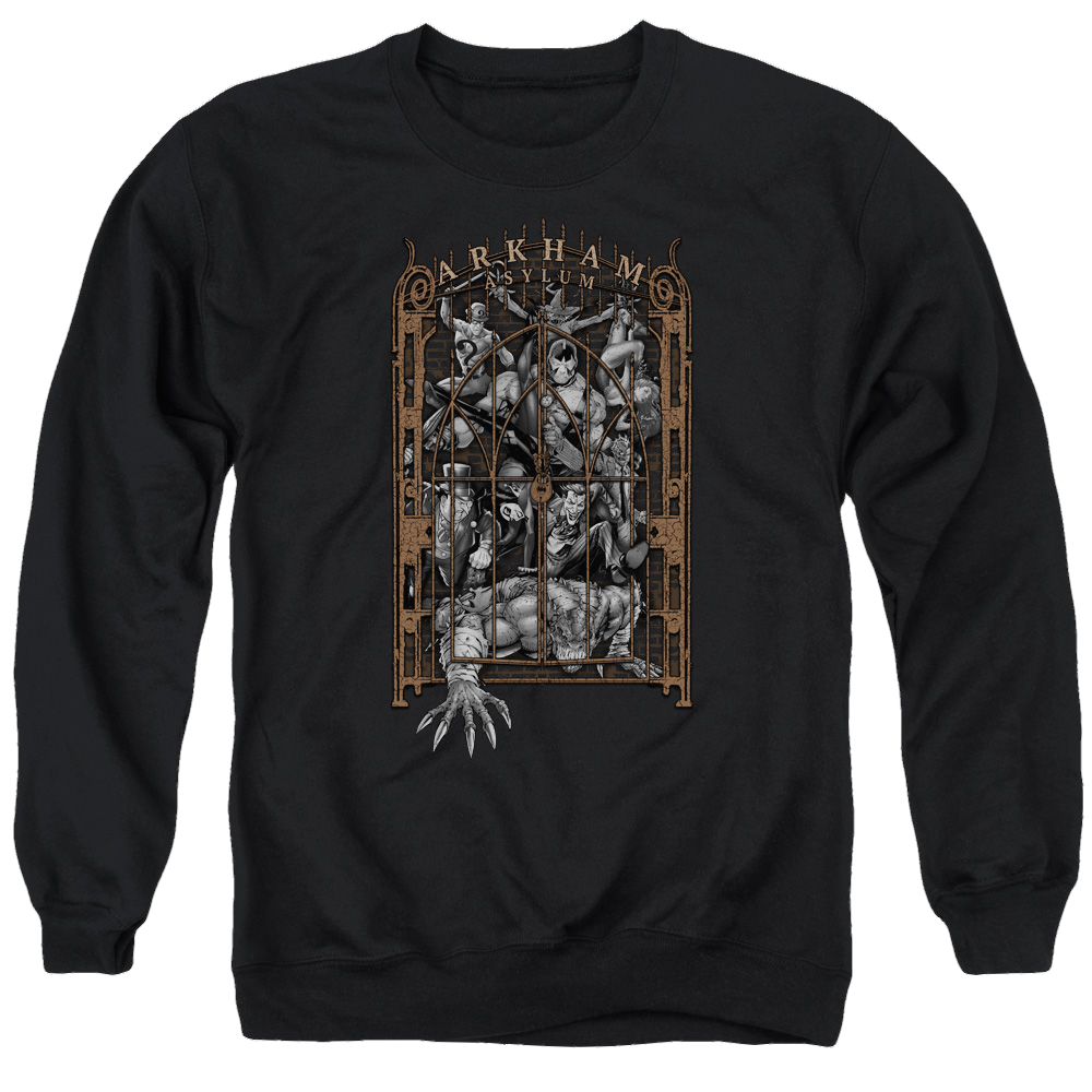 Batman Arkhams Gate - Men's Crewneck Sweatshirt Men's Crewneck Sweatshirt Batman