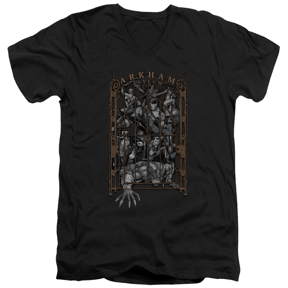 Batman Arkhams Gate - Men's V-Neck T-Shirt Men's V-Neck T-Shirt Batman