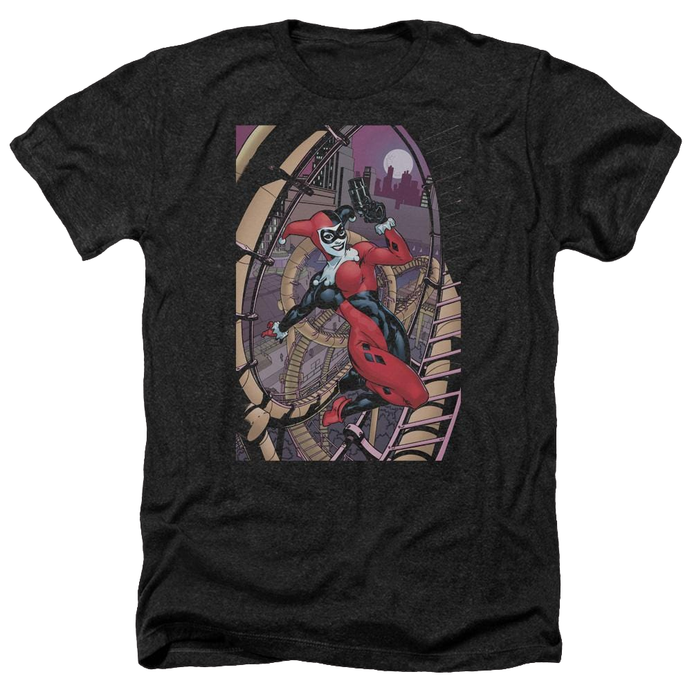 Batman Harley First - Men's Heather T-Shirt Men's Heather T-Shirt Harley Quinn