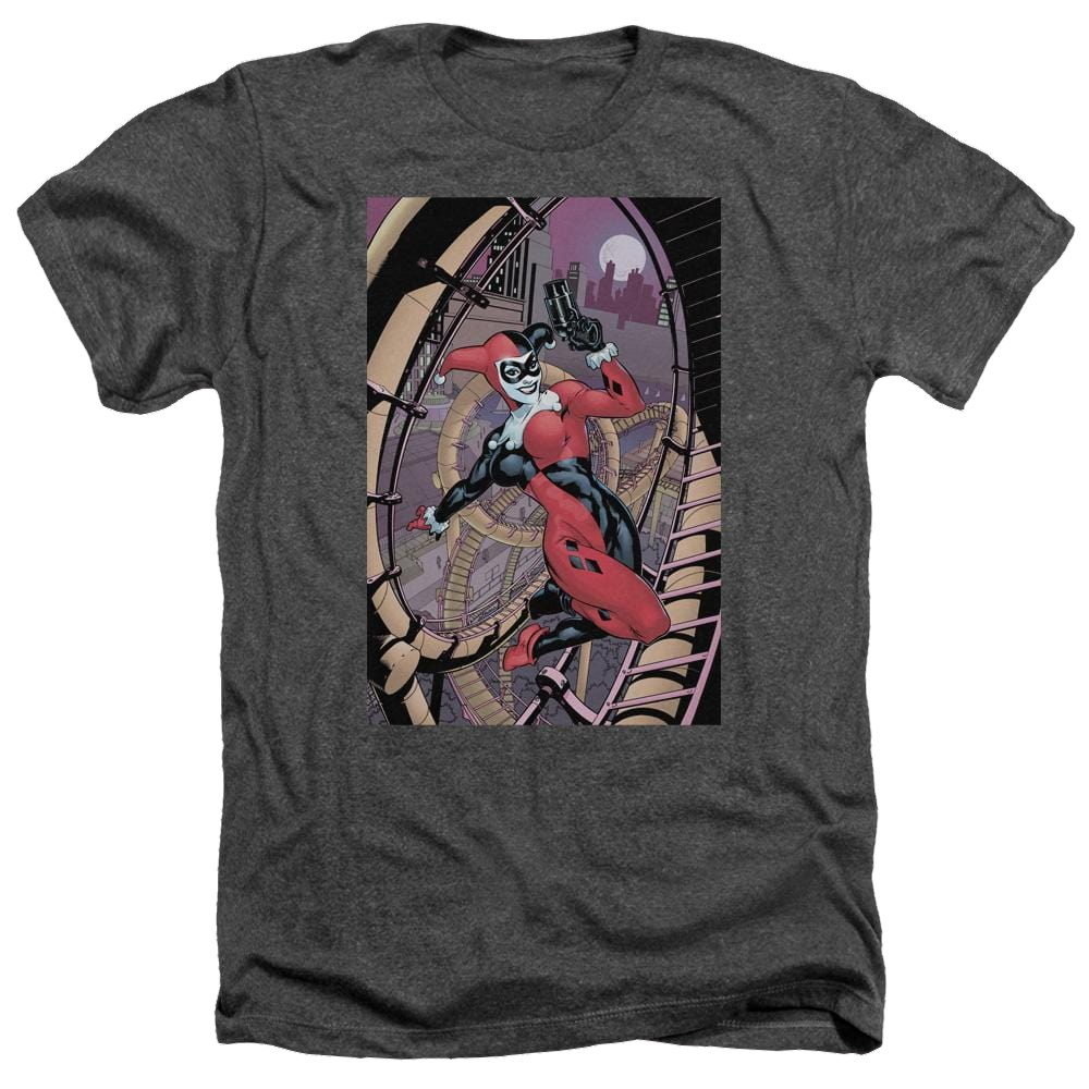 Batman Harley First - Men's Heather T-Shirt Men's Heather T-Shirt Harley Quinn