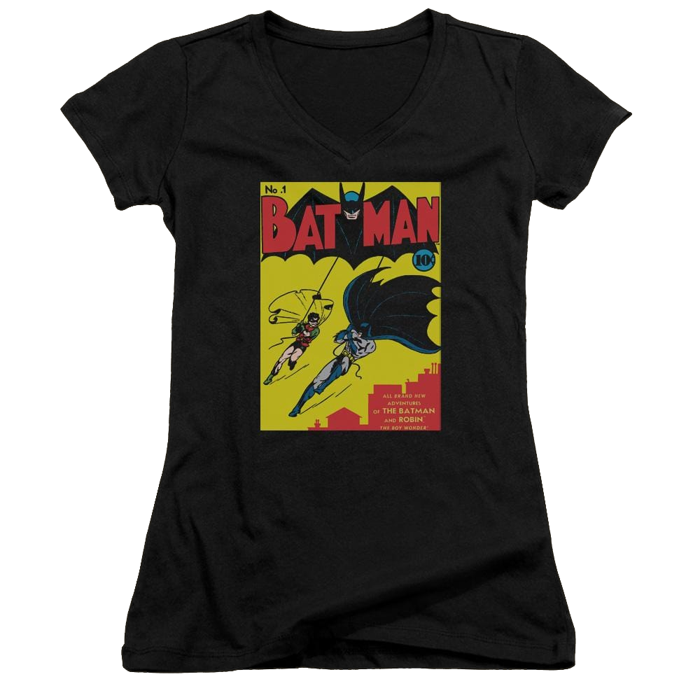 Batman Batman First - Juniors V-Neck T-Shirt Juniors V-Neck T-Shirt Batman