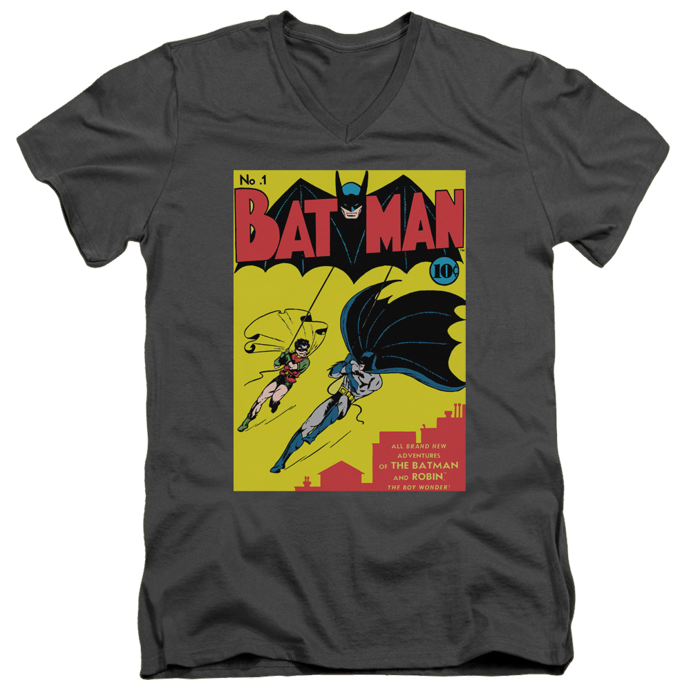 Batman Batman First - Men's V-Neck T-Shirt Men's V-Neck T-Shirt Batman
