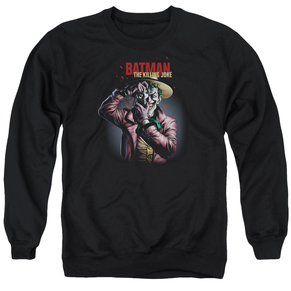 Joker, The Killing Joke Camera - Men's Crewneck Sweatshirt Men's Crewneck Sweatshirt Joker