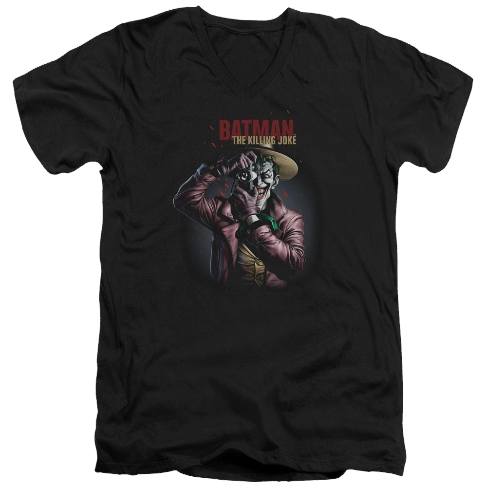 Joker, The Killing Joke Camera - Men's V-Neck T-Shirt Men's V-Neck T-Shirt Joker