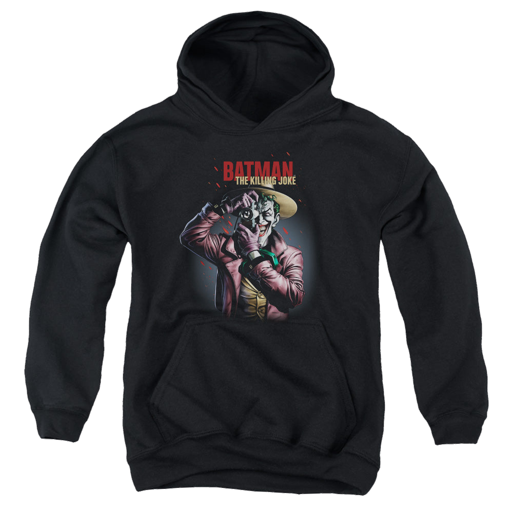 Joker, The Killing Joke Camera - Youth Hoodie Youth Hoodie (Ages 8-12) Joker