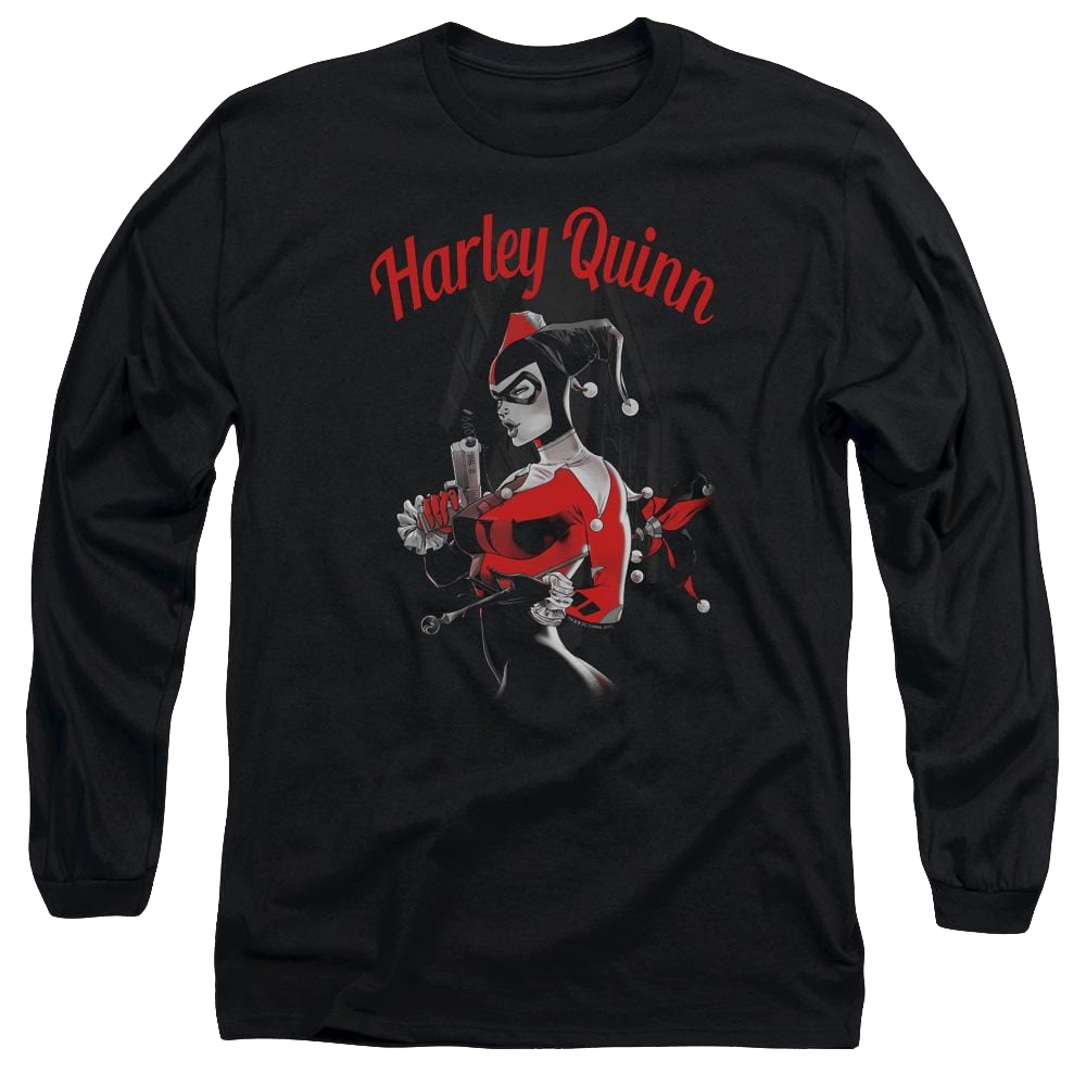 Batman Spring Gun - Men's Long Sleeve T-Shirt Men's Long Sleeve T-Shirt Harley Quinn