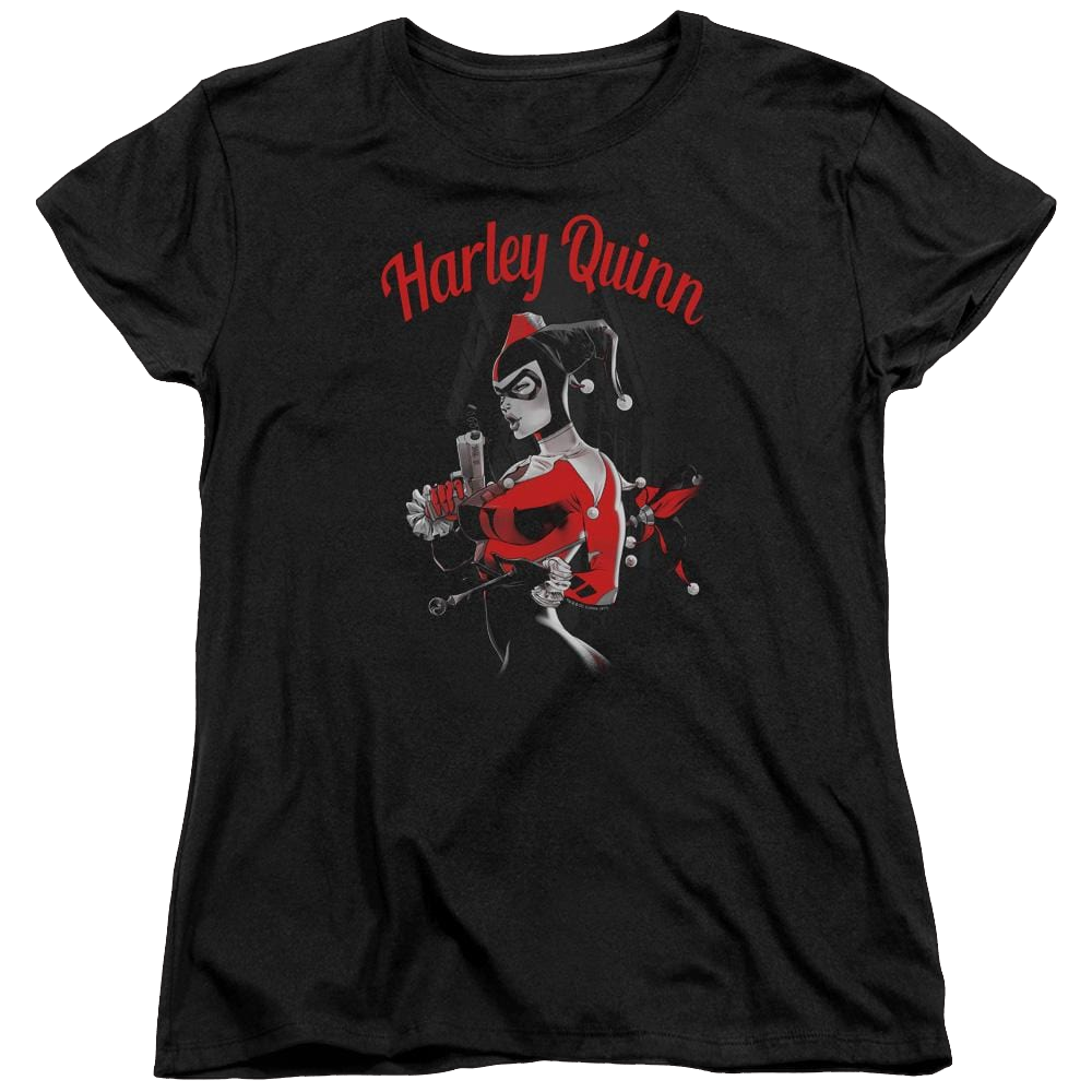 Batman Spring Gun - Women's T-Shirt Women's T-Shirt Harley Quinn