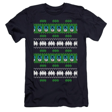 Dc Batman Batman Christmas Sweater - Men's Premium Slim Fit T-Shirt Men's Premium Slim Fit T-Shirt Batman